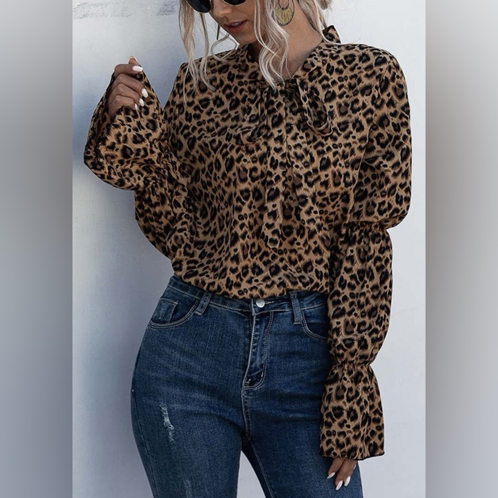 Leopard Print Women's Top